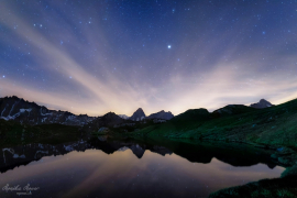 Bergsee bei Nacht