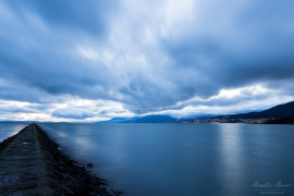 Regen über dem Neuenburgersee